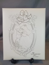 Precious Moments Wedding Keepsake Album 2001 Forever True #3036 White Silver - £15.42 GBP