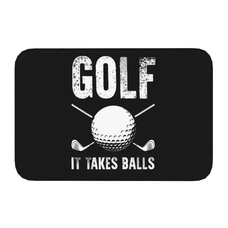 Golf It Takes Balls Doormat Anti-Slip Floor Door Mats Golfer Golfing Rug... - £12.62 GBP