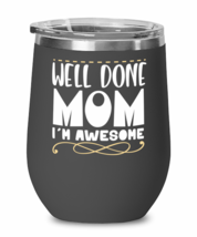 Well done mom, black Wineglass. Model 60043  - £21.57 GBP