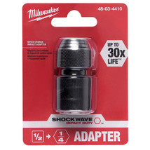 Milwaukee 48-03-4410 1/2&quot; Square x 1/4&quot; Hex Shockwave Hex Adapter - $45.99