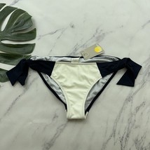 Boden Womens Legacy Bikini Swim Bottoms Size 12 New White Navy Blue Ties - $496.99 MXN