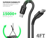 4FT Type C to C Braided Fast Charge Cable For Motorola Moto G 5G 2024 - £7.36 GBP+