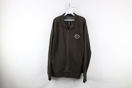 Vtg Harley Davidson Mens XL Distressed Spell Out Chain Stitch Full Zip J... - $923.82 MXN
