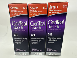 Lot of 3: GenTeal Tears Severe Dry Eye Lubricant Gel 0.34oz Each, EXP: 0... - £96.81 GBP