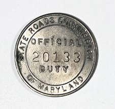 State of Maryland Official Duty N.E. Expressway Transit Token #20133 28mm - $12.55