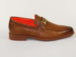 Men's TAYNO Shoes The Caprio C TAYNO Crocodile Print Bit Loafer Cognac image 8