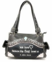 Texas West Embroidery Scripture Concealed Carry Bible Verse Rhinestone Cross Han - £38.72 GBP