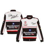  Nascar Dale Earnhardt Sr Goodwrench Cotton Jacket JH Design  Black Whit... - £117.83 GBP