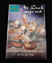 WDCC Mr Duck Steps Out Retirement 1996 Button - $4.99