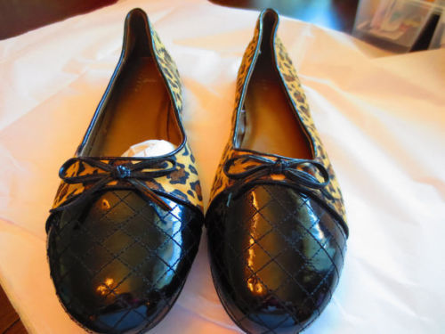 NEW JL Studio Ballet flats Back Patent-Leopard Women US Shoe Size 12C,D ... - $49.99
