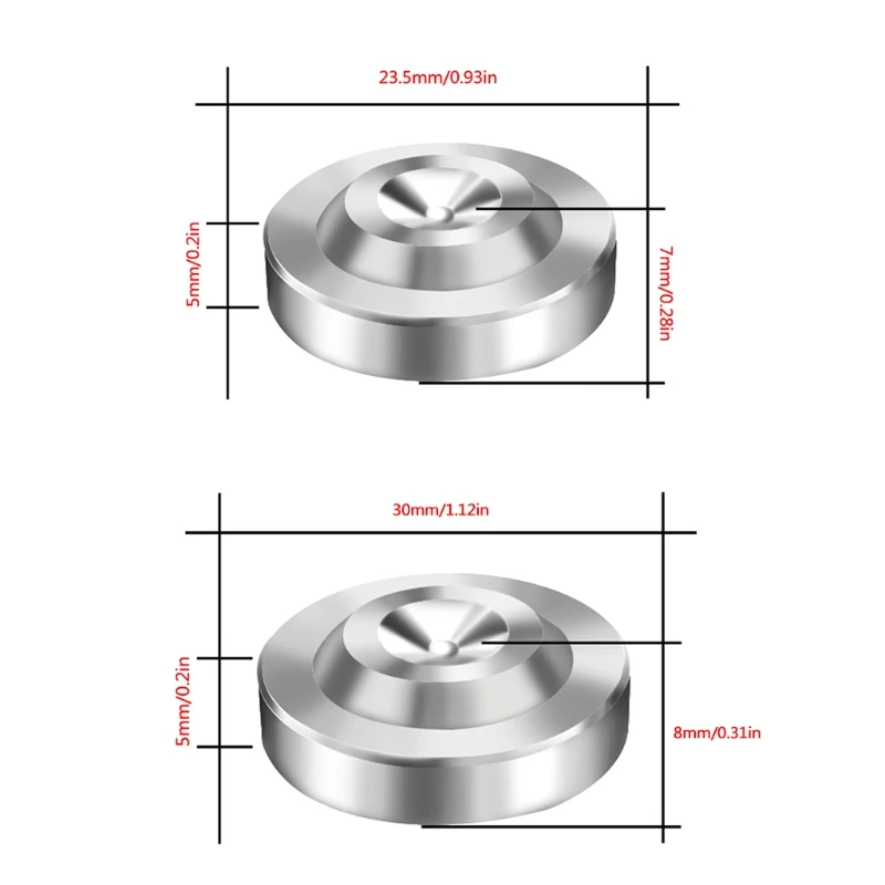 Sporting 4PCS 23.5+7/30+8mm Mini Replacement Sound Floor Stands Isolation Mounts - £32.77 GBP