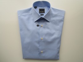 David Donahue French Trim Spread Solid Men Dress Shirt Skyblue 15.5 | 34... - £49.53 GBP