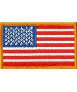 USA Flag Patch embroidered 3 3/8&quot;x2&quot; jacket unspsc# 53102703 HEROS PRIDE... - $14.32