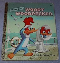 Woody Woodpecker Takes a Trip No 445 Little Golden Book Walter Lantz 1972 - $6.00