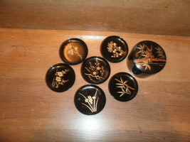 Japanese Serving Set 6 Plates with Matching Container , Floral Design , ... - $5.00
