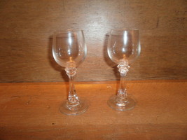 2 Small   Crystal Steamed Glasses - $10.00