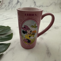 Disney Store Minnie Mouse Libra Zodiac Latte Coffee Mug Pink Tall Cup - $24.74