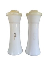 Vintage TUPPERWARE USA Large 6” Hourglass White Salt &amp; Pepper Shakers - £14.79 GBP