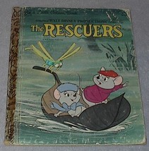 Walt Disney&#39;s The Rescuers Vintage 1977 Little Golden Book D136 - £4.77 GBP