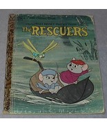 Walt Disney&#39;s The Rescuers Vintage 1977 Little Golden Book D136 - $109.30 MXN