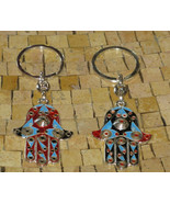 Hamsa Keychain - Hamsa Hand Keychain - Hamsa Evil Eye Keychain - Hamsa K... - $280.80 MXN