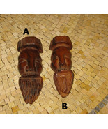 Carved Wood Face Mask - Wall Hanging Art Mask - Mask - Wooden mask - Mas... - £11.71 GBP