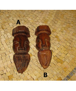 Carved Wood Face Mask - Wall Hanging Art Mask - Mask - Wooden mask - Mas... - $280.80 MXN
