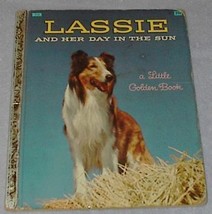 Lassie and Her Day in the Sun 1958 A Print Vintage Little Golden Book  - £4.75 GBP