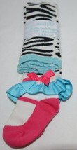 Mudpie Ruffle Socks Leggings Zebra Stripes 12 to 18 months - $13.99