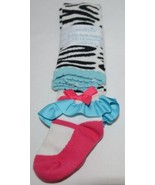Mudpie Ruffle Socks Leggings Zebra Stripes 12 to 18 months - £11.18 GBP