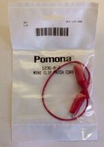 Pomona 1236 8 0 Mini Clip Patch Cord Alligator Test Conductor Red - $148.41 MXN