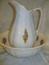 Staffordshire Ironstone Wilkinson England Bowl Pitcher Set - £45.94 GBP