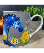 Trail Of Painted Ponies Halloween Spooky Graveyard Gallop Horse Ceramic Mug - $24.66 CAD