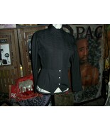 LINA LEE Italy Vintage Jet Black Lightweight Jacket Size S - $40.00