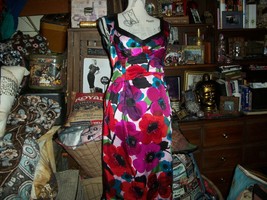 Nanette Lepore She&#39;s Sooooo Adorable Floral Print Silk Dress Size 6  - £31.54 GBP