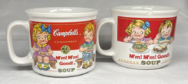 Campbell Kids 1993 1989 14oz Soup Mug Cup M&#39;m M&#39;m Good Boy Girl Westwood - £8.79 GBP