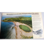 1973 Two Page Color Ad Acushnet Golf  It&#39;s the Green Instead of Seaweed - £6.28 GBP