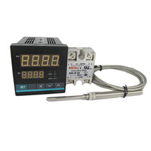 Universal PID Temp Controller w SSR and High Temp Probe (1250℃ , 2 Alarms) - £17.86 GBP