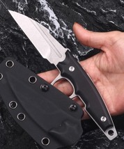 G10 Full Tang Fixed Blade Knife Horizontal Vertical Conceal Carry 4mm Thick EDC - £45.89 GBP