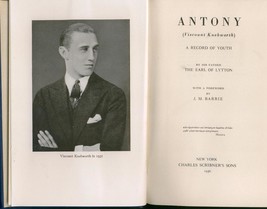 ANTONY -  1936 - British memoir by his father - 1st U.S. ed. - £15.72 GBP