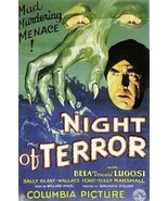 Night Of Terror 1933 DVD Bela Lugosi - $9.00