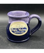 Deneen Pottery Eagle Bakery Mug 2019 Madras Oregon Coffee Purple - $26.72