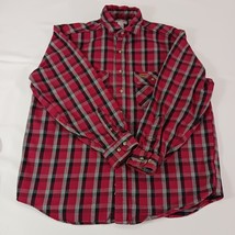 Carhartt S95 CRI Men's Red & Black Cotton Flannel Long Sleeve Shirt Size Large image 11