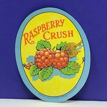 Vintage label soda ephemera advertising manchester duckworth raspberry c... - £7.69 GBP