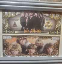 Def Leppard , Then And Now Million Bills Very Nice 5/7 Framed - $11.39