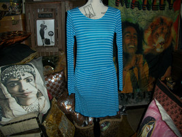 TEE By BIG STAR Sweet  Blue+White Striped Dress Size S - £8.68 GBP