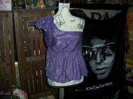 ZAWARY Sweet Purple Off The Shoulder Top Size S - £7.75 GBP