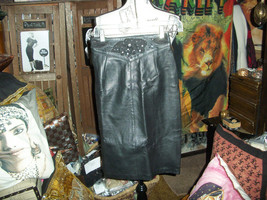 BAGATELLE Vintage Cool Jet Black Beaded Sequin Skirt Size 8 - £12.70 GBP