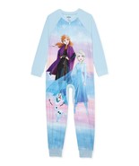 Frozen Anna, Elsa and Olaf Girl's Blue Snowflakes Fleece Footless Pajama... - $463.47 MXN Frozen Anna, Elsa and Olaf Girl's Blue Snowflakes Fleece Footless Pajama... - $463.47 MXN