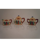 Vintage 1950&#39;s Glass Ceramic Cottage Ware  Hallmark: Occupied Japan Tea Set - €27,80 EUR